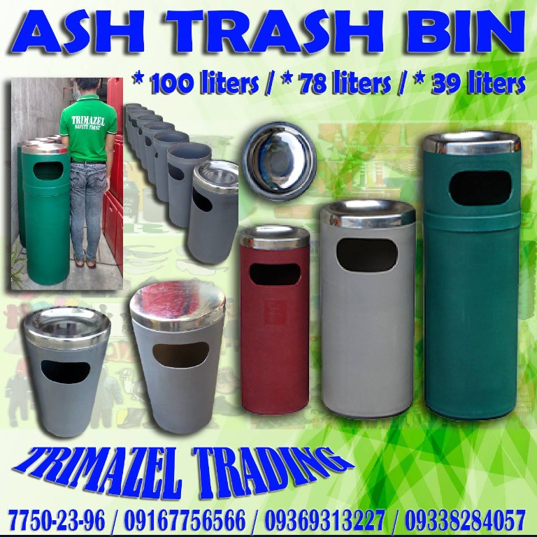 ASH TRASH BIN, Furniture & Home Living, Cleaning & Homecare Supplies