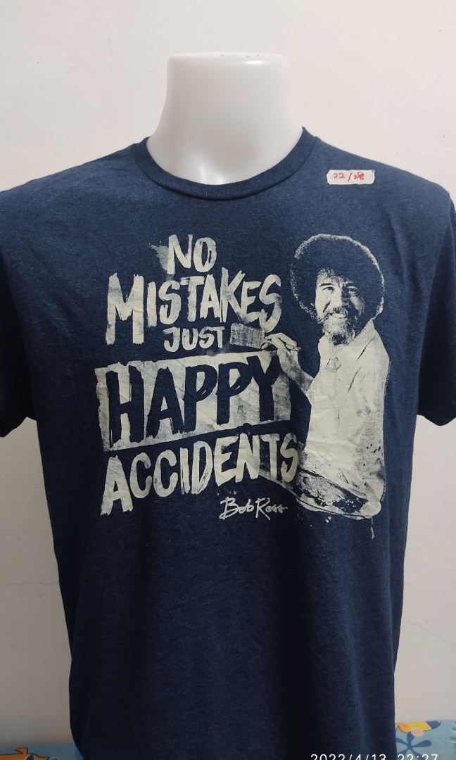 baju bob ross saiz L, Men's Fashion 