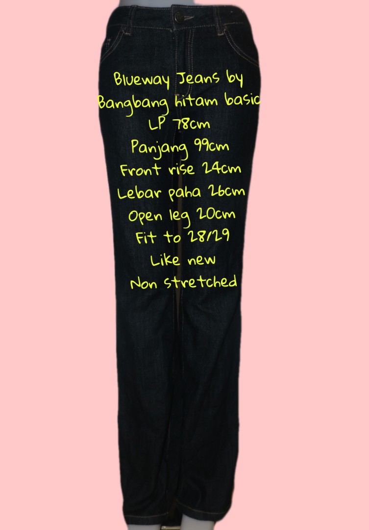 Bangbang Boot Cut Jeans, Fesyen Wanita 