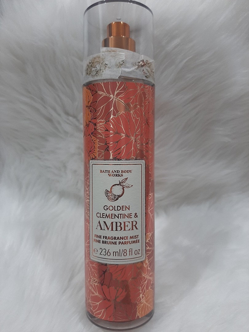 BATH AND BODY WORKS GOLDEN CLEMENTINE AND AMBER BODY MIST, Beauty