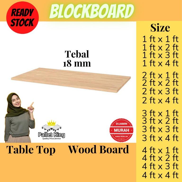 Blockboard 18mm Original Table Top Shelf Board Papan Kayu