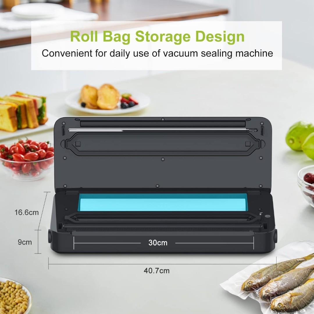 Bonsenkitchen Food Vacuum Sealer with Builtin Cutter & Roll Bag