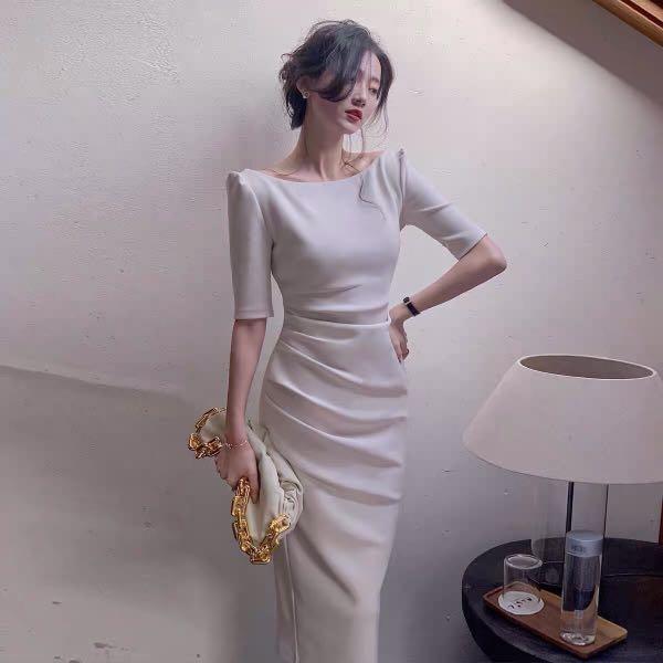 Elegant white dresses for women new arrivals