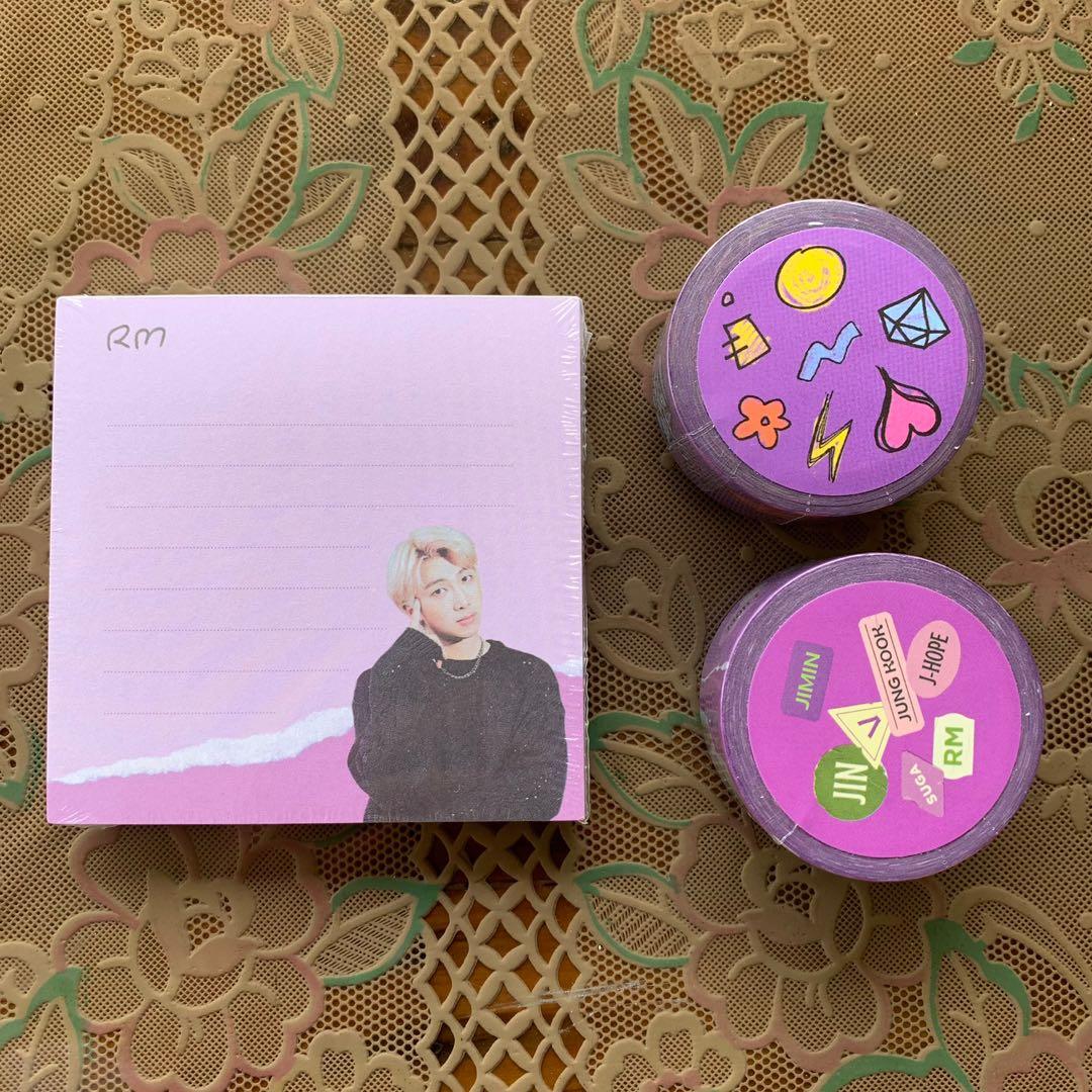 BTS Deco Kit Memo Pad & Washi Tapes, Hobbies & Toys, Memorabilia
