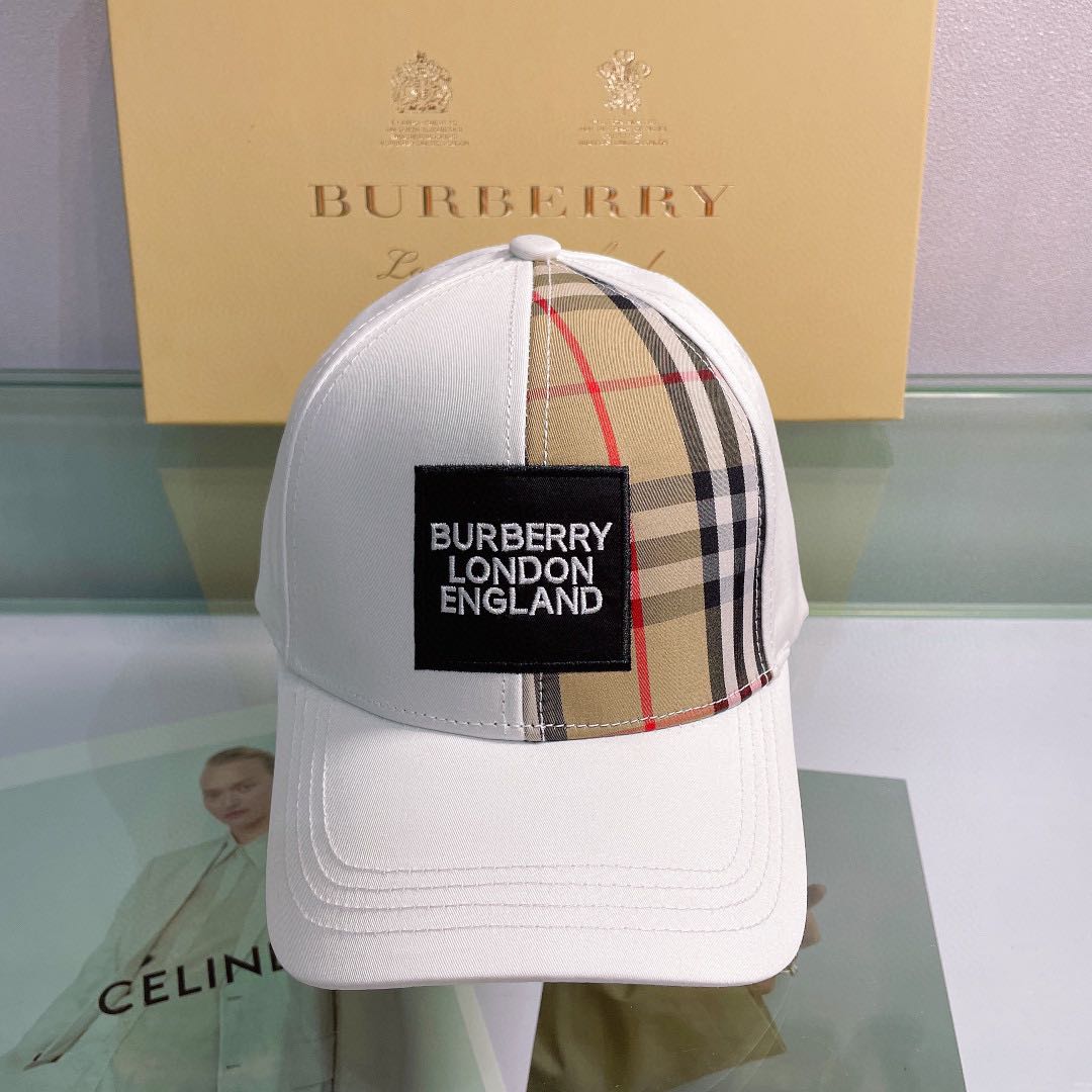 Burberry 2022 counter new embroidered baseball cap Men s Fashion