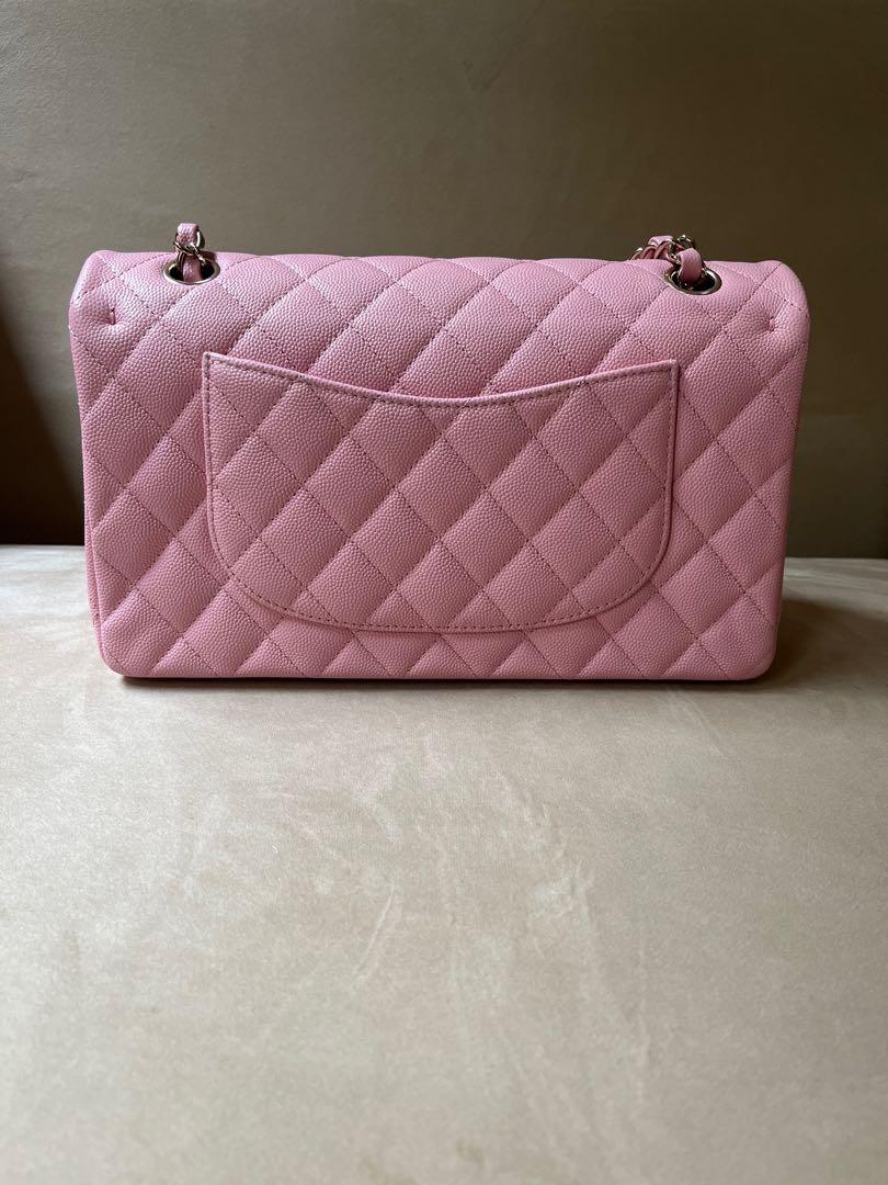 Chanel 22C Pink Medium Caviar Double Flap Bag Classic handbag purse leather  LGHW light gold hardware, Women's Fashion, Bags & Wallets, Shoulder Bags on  Carousell