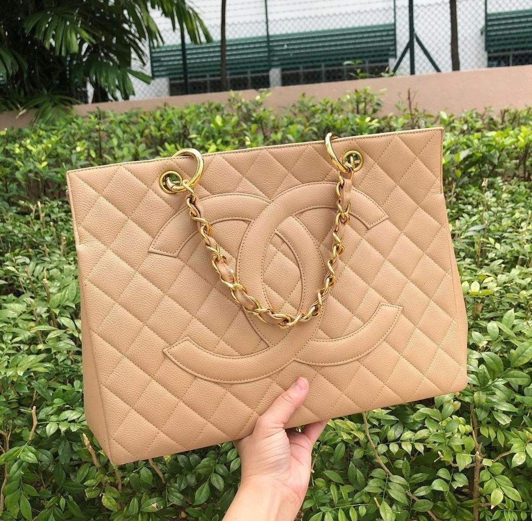 Chanel tote bag beige shop