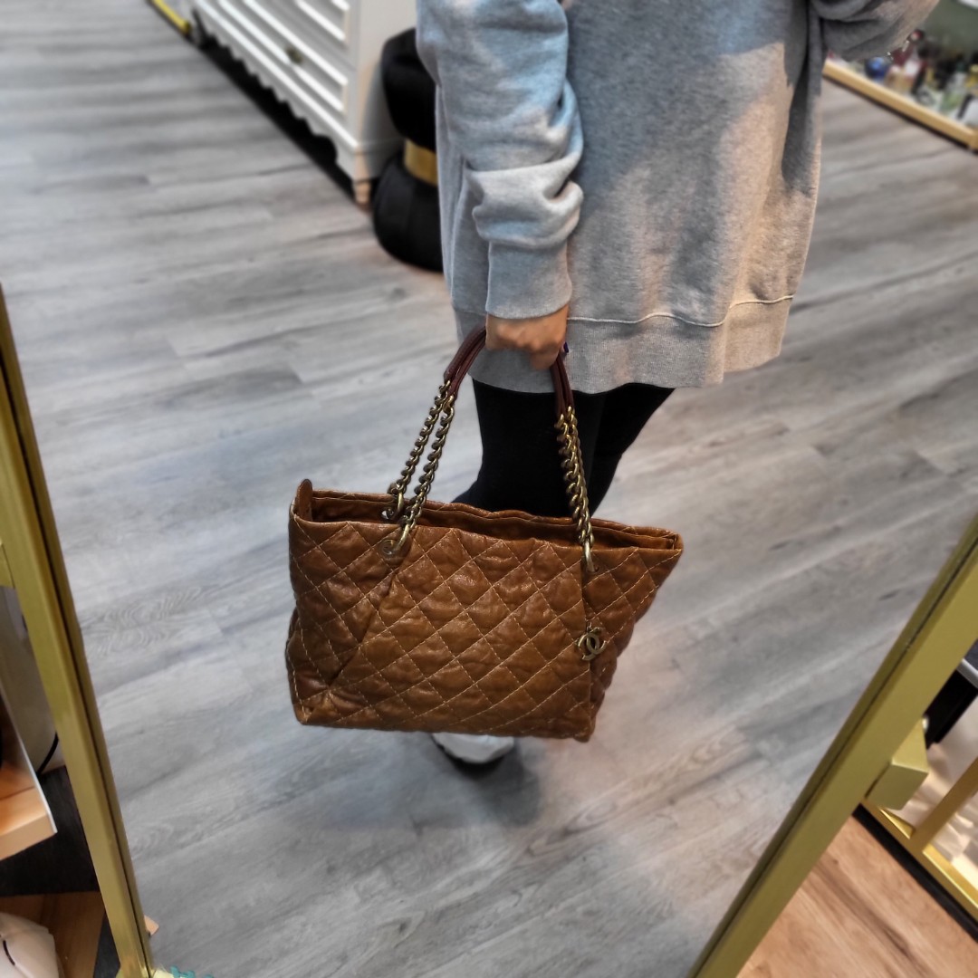 Chanel Coco Pleats Tote, Luxury, Bags & Wallets on Carousell