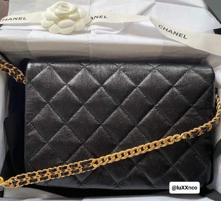 Chanel Melody 22P Flap Bag Large 🖤 Ghw Caviar, Luxury, Bags & Wallets on  Carousell