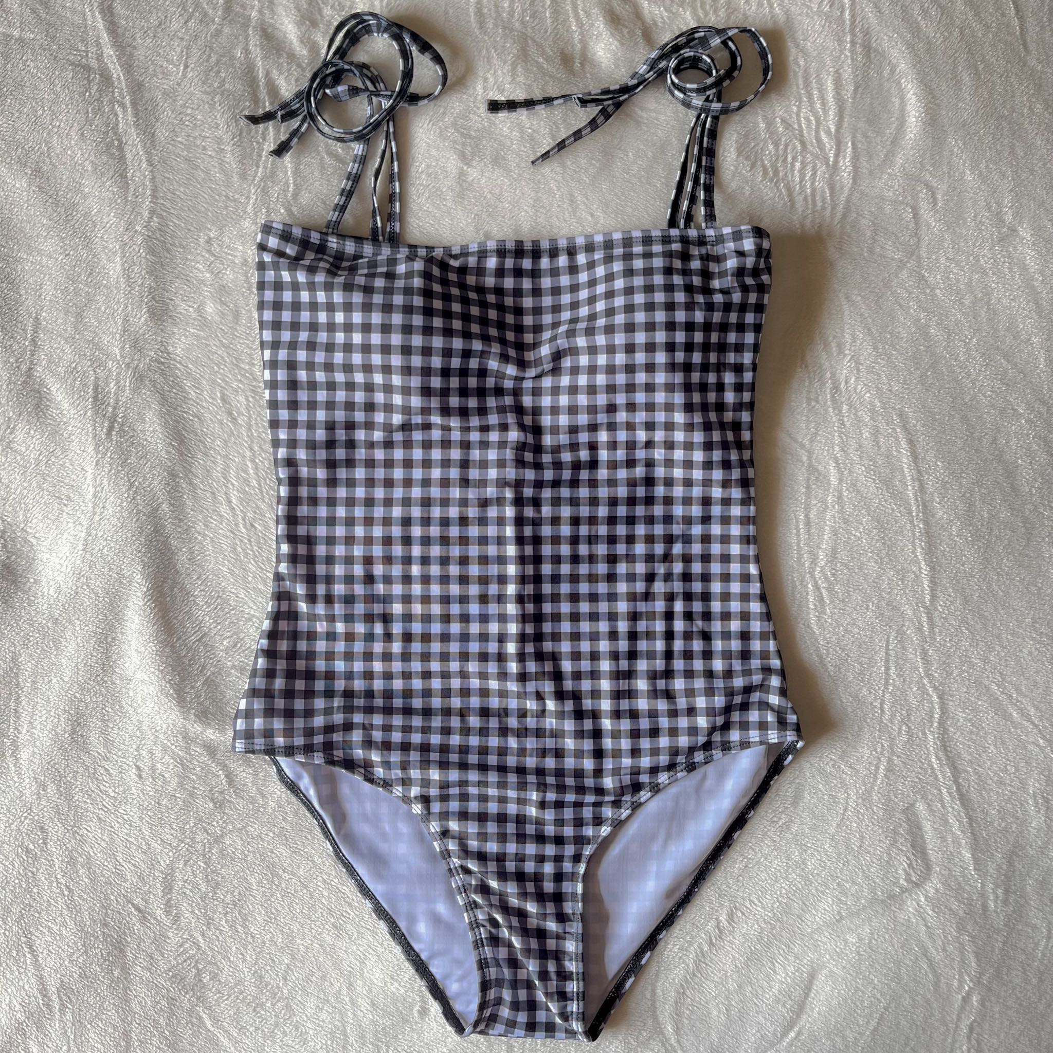 Checkered swimsuit, Womens Fashion, Swimwear, Bikinis & Swimsuits on 