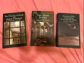 $1 Classics, The prisoner of zenda and rupert of hentzau, irish ghost stories, from the earth to the moon and around the moon