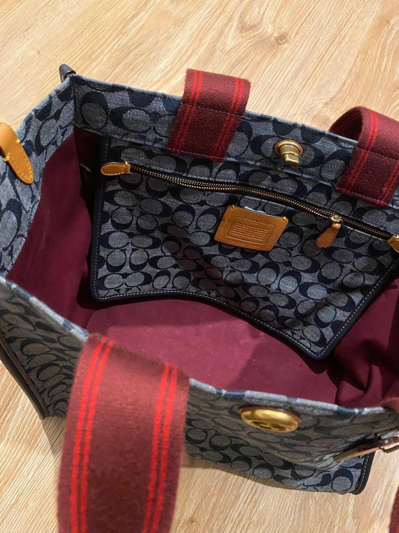 Coach chambray best sale tote 34