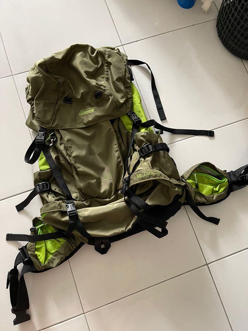 COLEMAN MT. TREK 55 BACKPACK, Sports Equipment, Hiking u0026 Camping on  Carousell