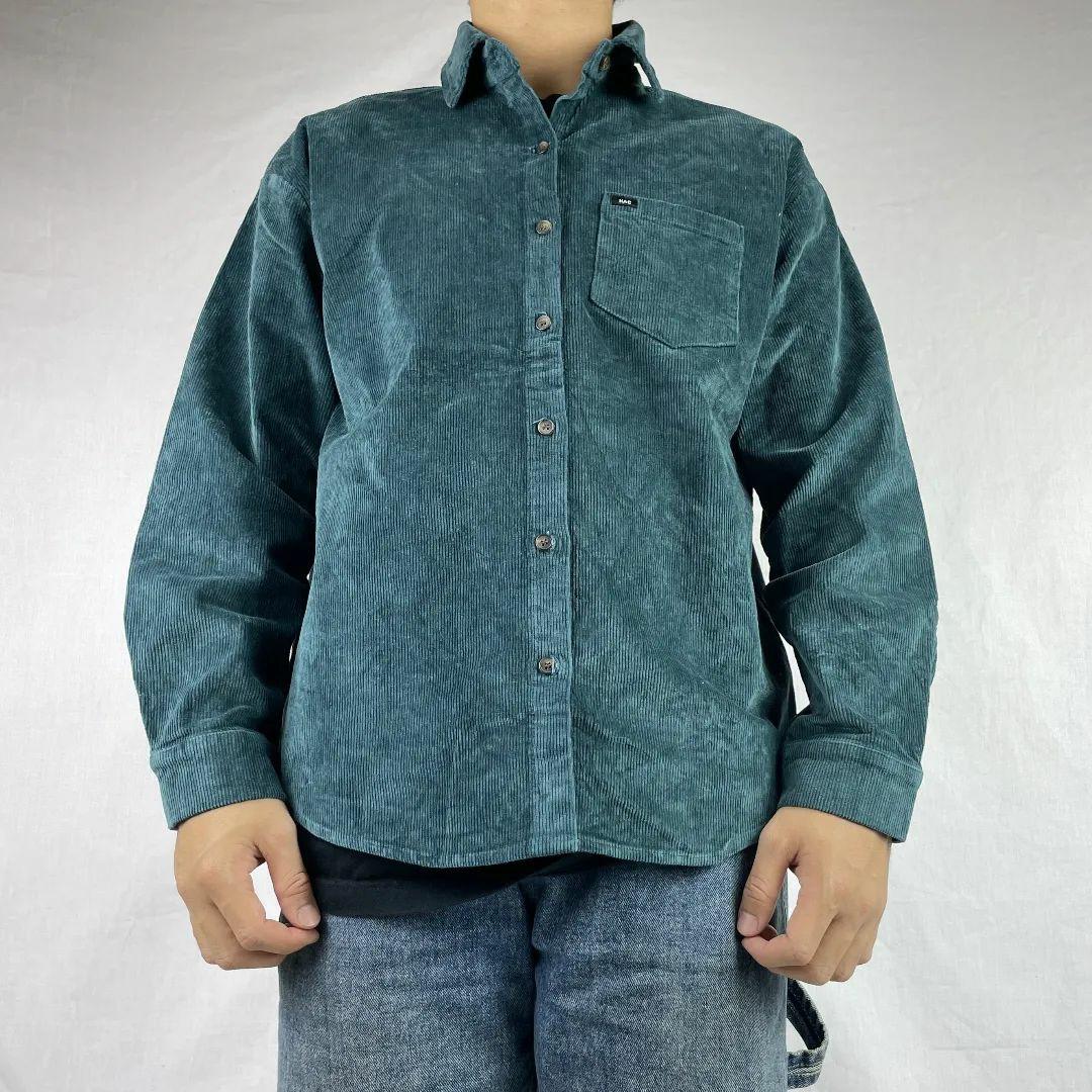Corduroy shirt haha cross, Fesyen Pria 