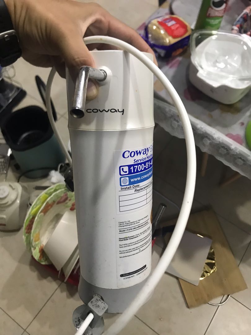 Coway water top filter replacement
