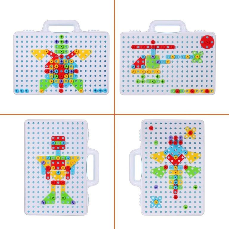 Creative Drill Set Drilling Toys Puzzle with Screwdriver Tool