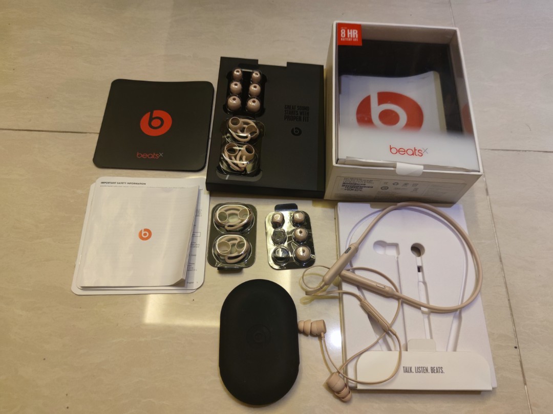 Earphone Beats X by Dr Dre pink 