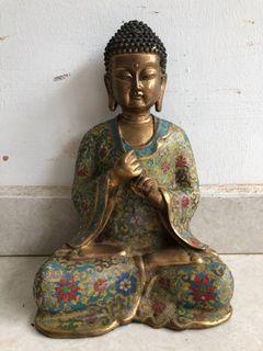 Enamel Bronze Buddha