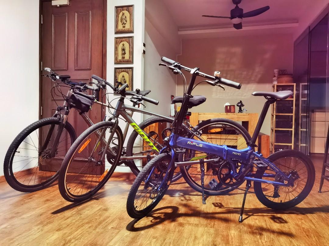 Folding bike Rifle RD10 bifold bicycle 9 speed LTWOO gearing