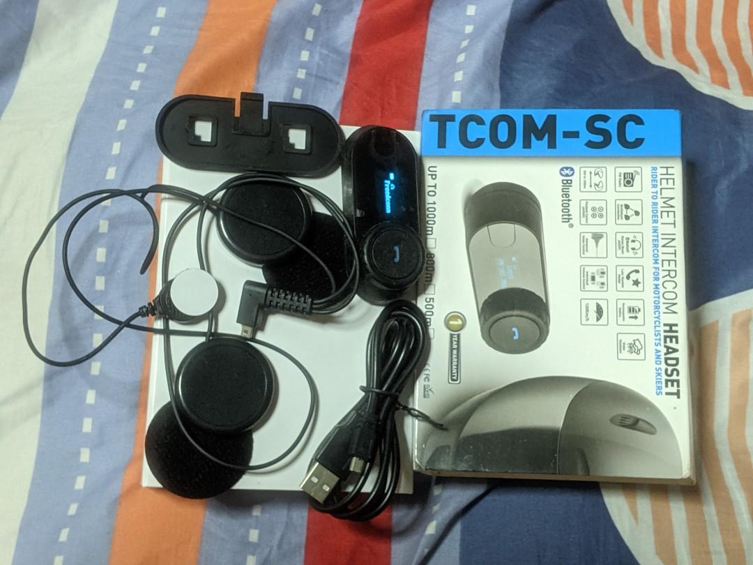 Intercomunicador Casco Moto Tcom-sc Fm Blueotooth
