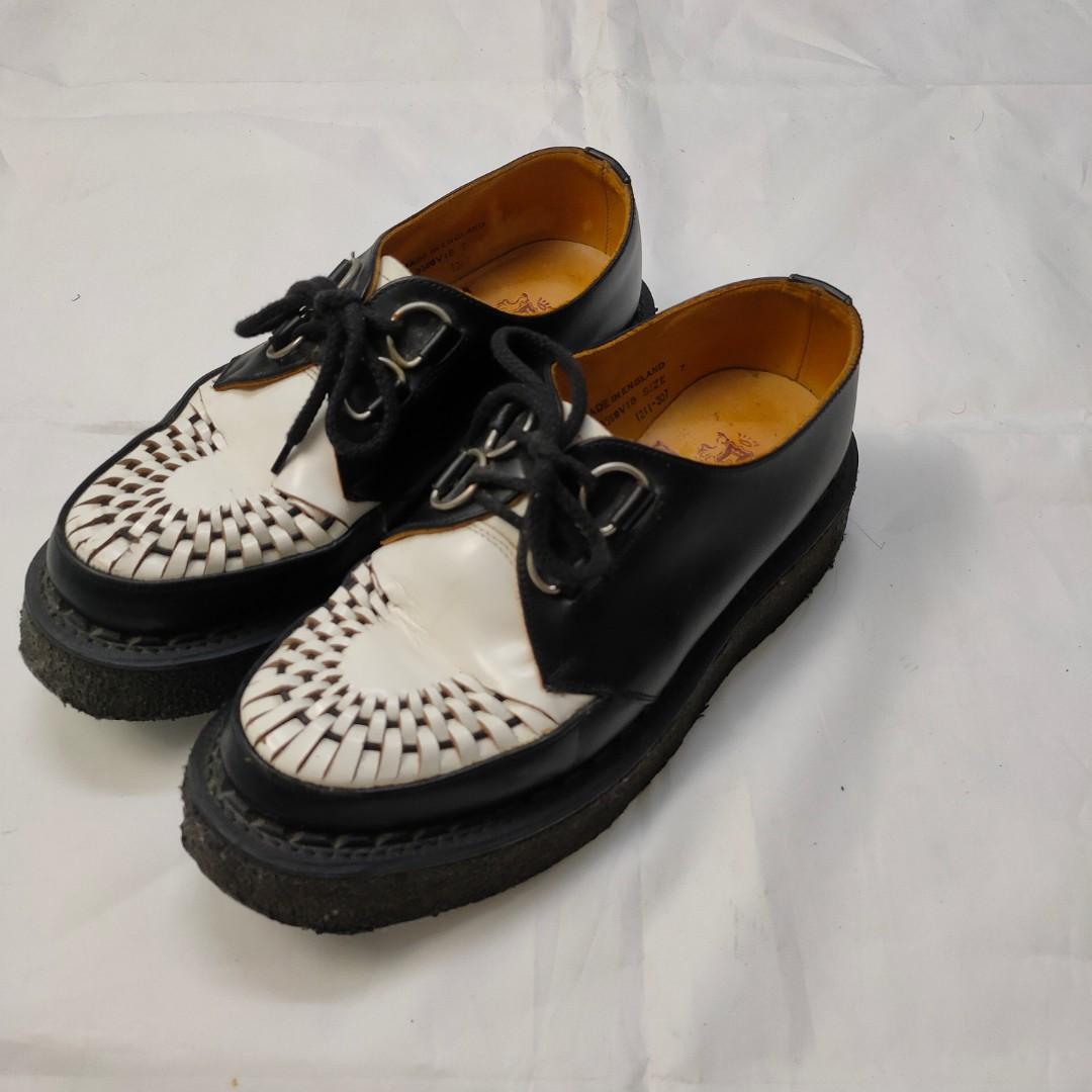 George cox creepers black/white, Men's Fashion, Footwear, Boots on