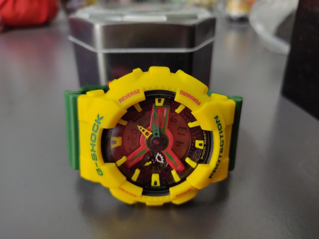 G Shock GA 110RF 9A Rastafarian Edition Men s Fashion Watches Accessories Watches on Carousell