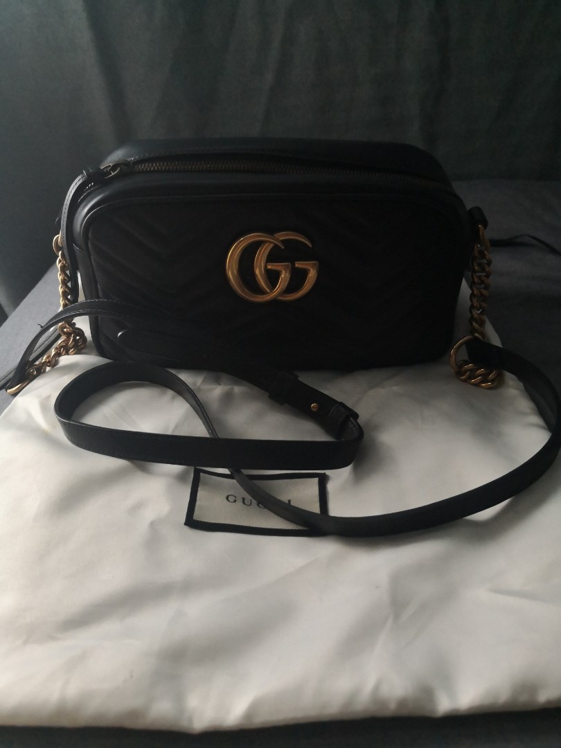 Gucci Marmont Small Camera Bag, Luxury, Bags & Wallets on Carousell