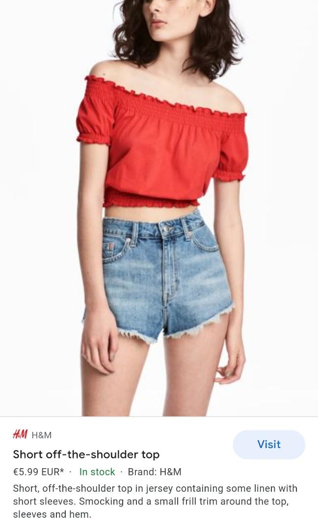 H and m off shoulder top 2025