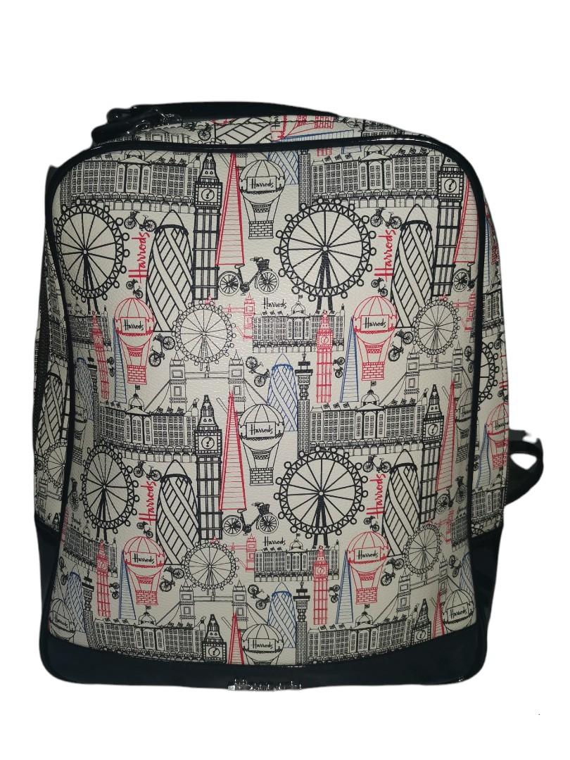 Harrods Original Balloons and Bicycles White Backpack Women s Fashion Bags Wallets Backpacks on Carousell