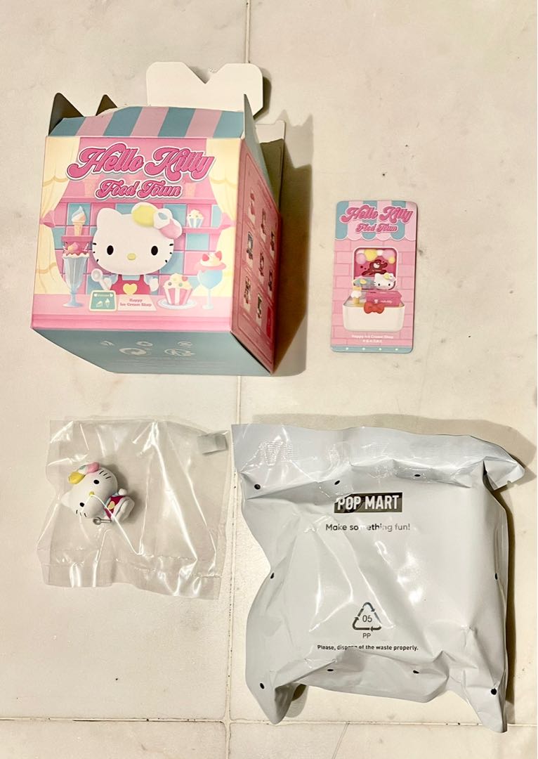 Hello Kitty Food Town POPMART Blind Box (Happy Ice Cream Shop ...