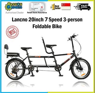 3 seater bike for sale outlet