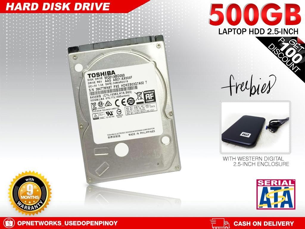 TOSHIBA HDD 2.5inch 500GB - 内蔵型ハードディスクドライブ