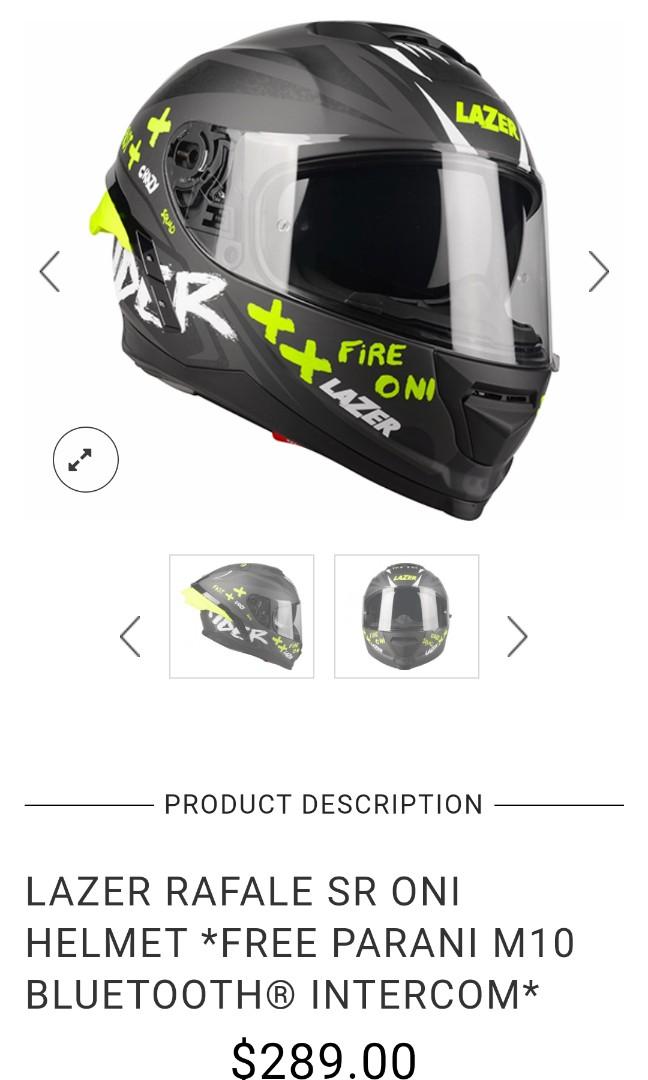 LAZER RAFALE SR ONI helmet size L Motorcycles Motorcycle Apparel