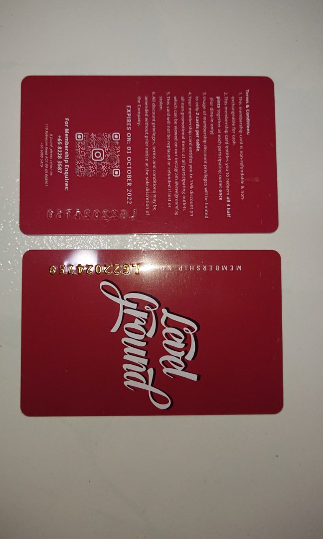 Level Ground Solo Package Membership cards, Tickets & Vouchers