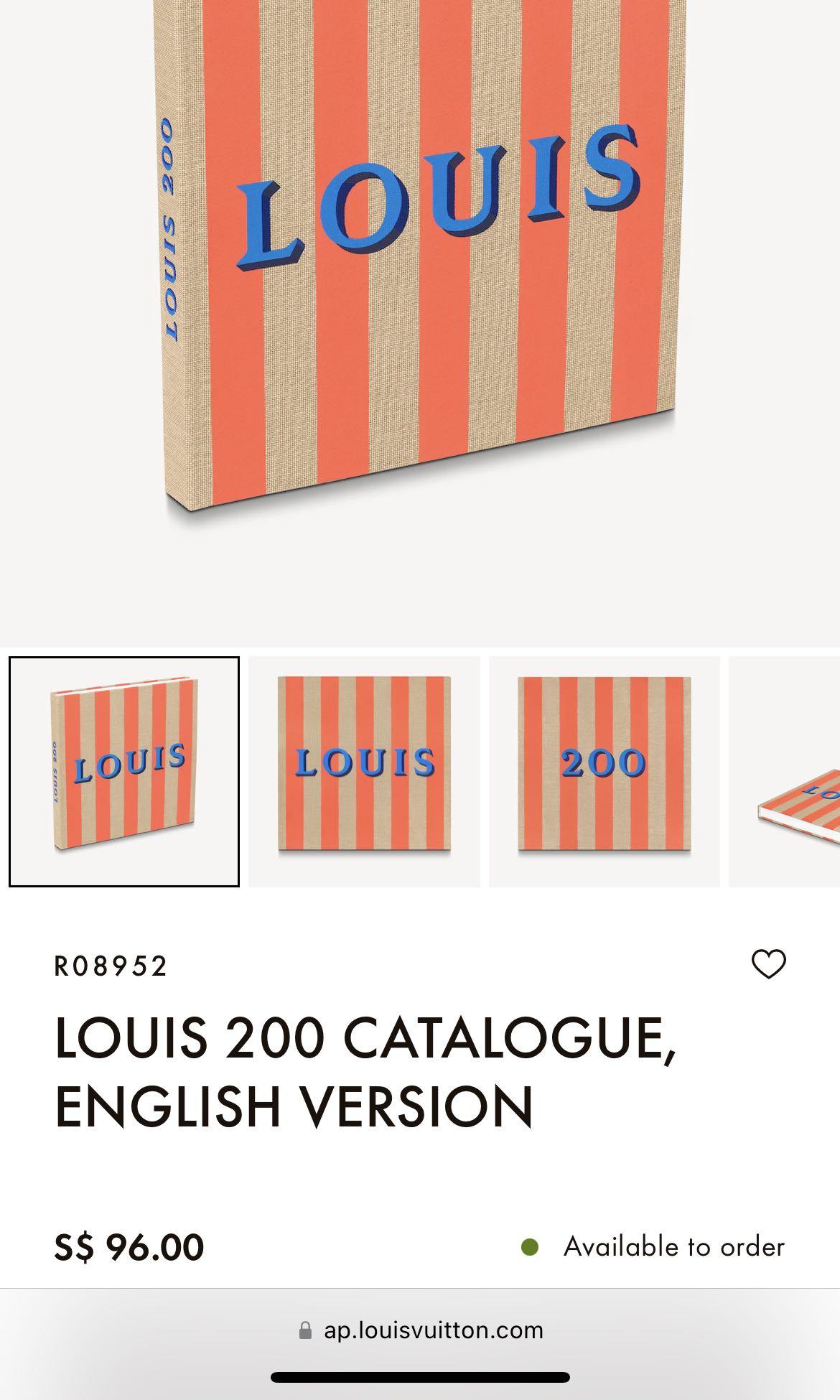 LOUIS 200 CATALOGUE, ENGLISH VERSION - Art of Living - Books and