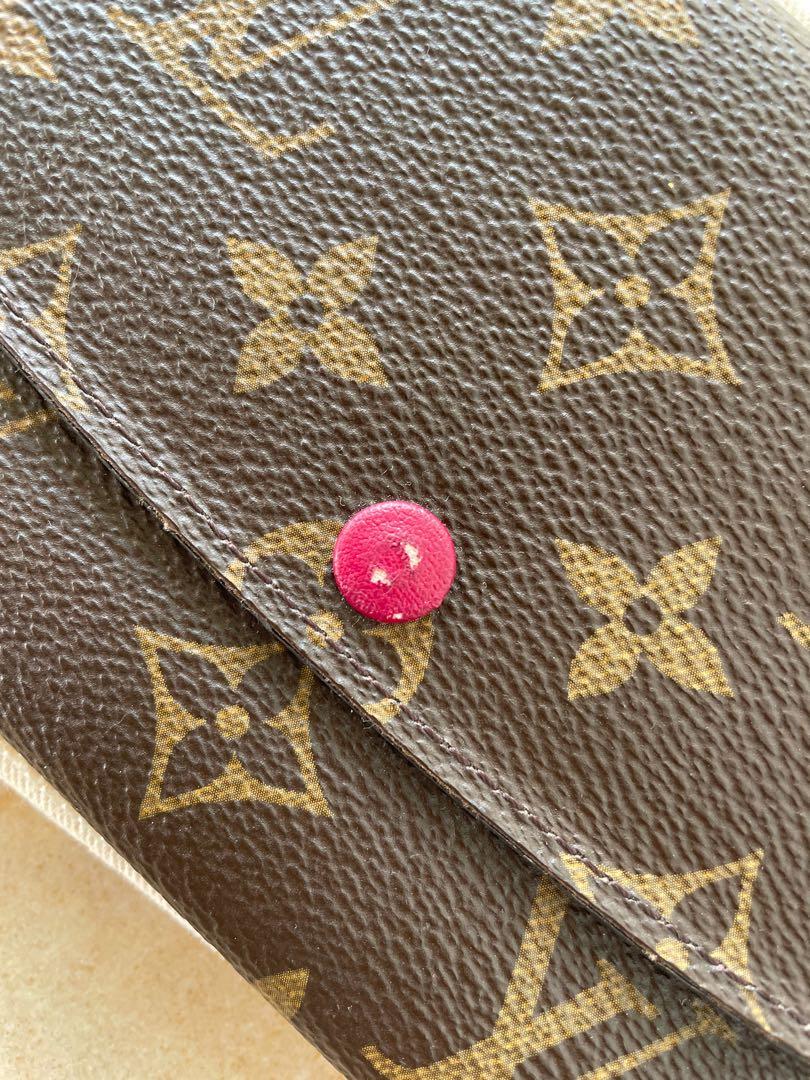 My Louis Vuitton Emilie wallet repair button (79) 