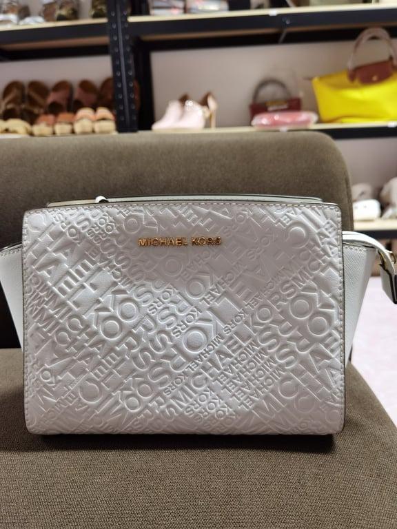 Michael kors discount selma optic white