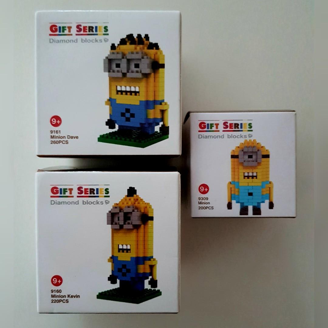 Minions Diamond Blocks迷你兵團積木, 興趣及遊戲, 玩具& 遊戲類