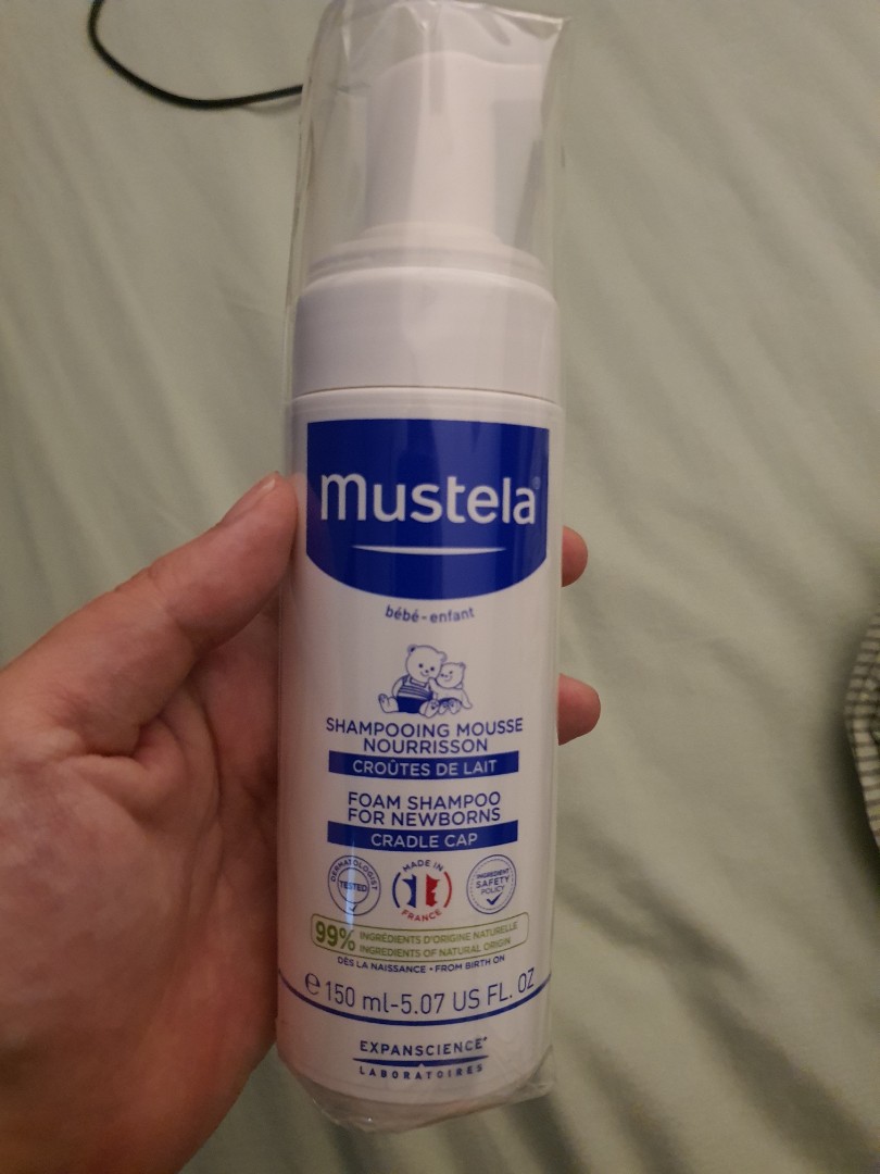 Mustela Cradle Cap Shampoo Wash, Babies & Kids, Bathing & Changing