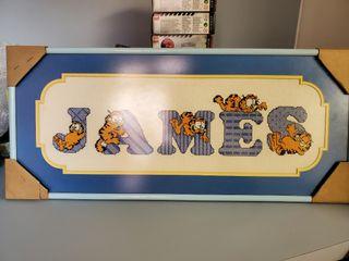Name photo frame "James"