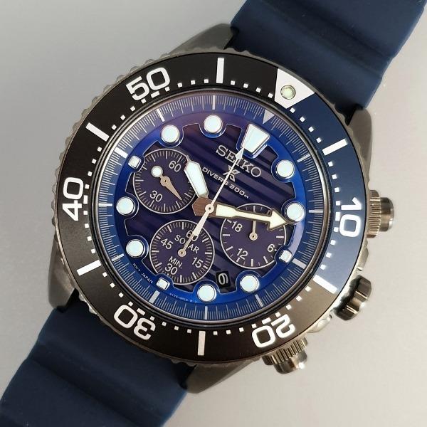 NEW Seiko Prospex Solar Save The Ocean Edition Silicone Mens Watch  (SSC701P1), Luxury, Watches on Carousell