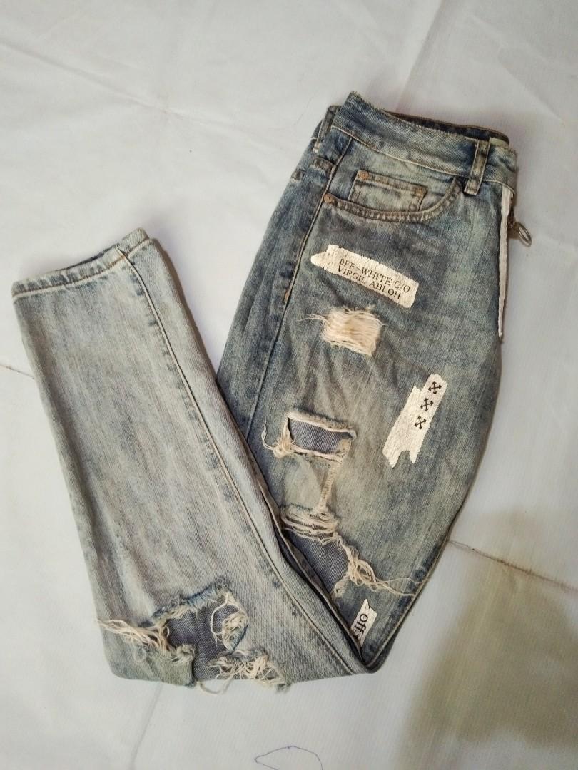 Off white jeans (OFF,PEKE,HINDI LEGIT 