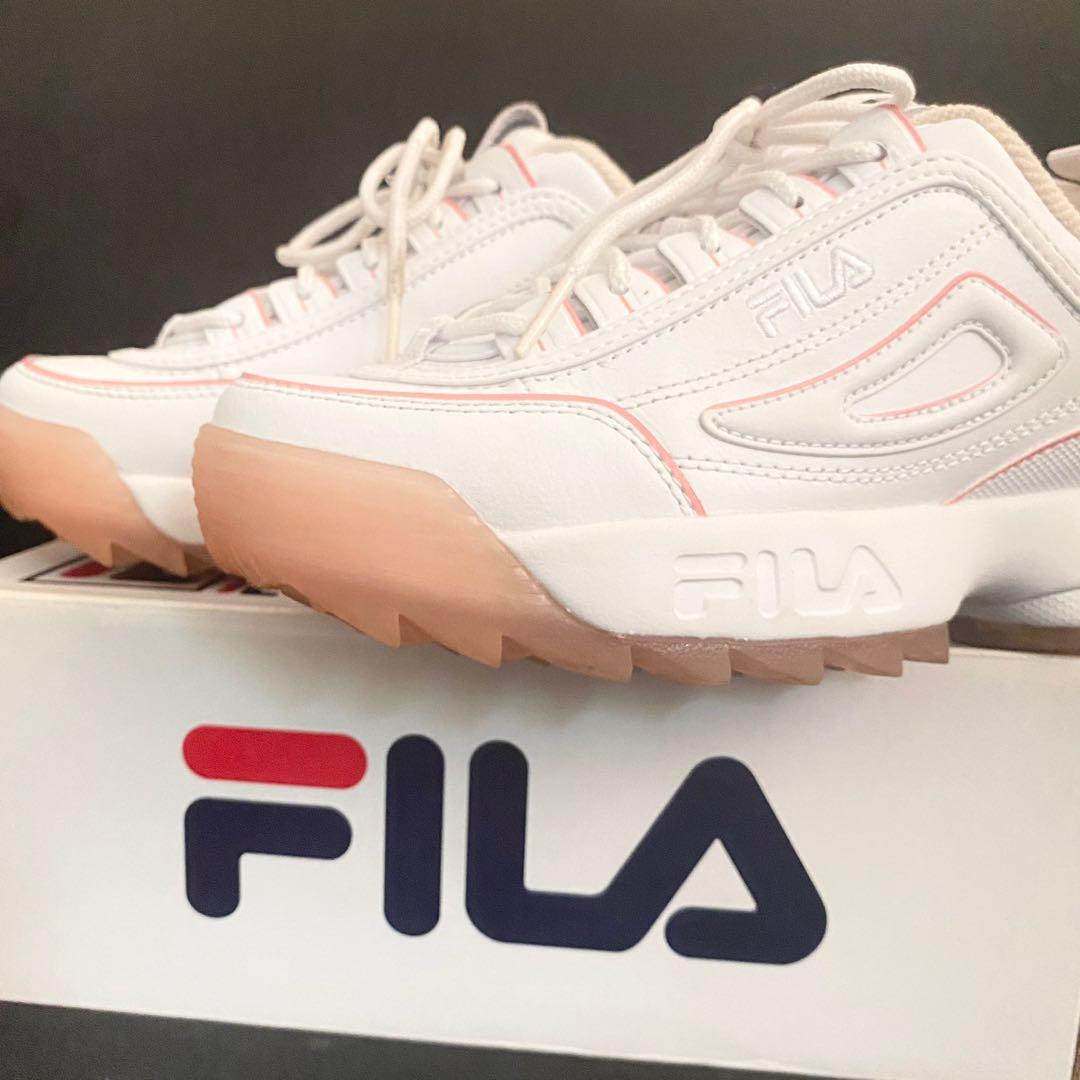 ORIGINAL Fila Disruptor II 2 Ice Pink White Peony Women s Fashion