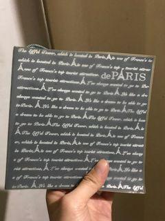 Paris square notebook scrapbook-like