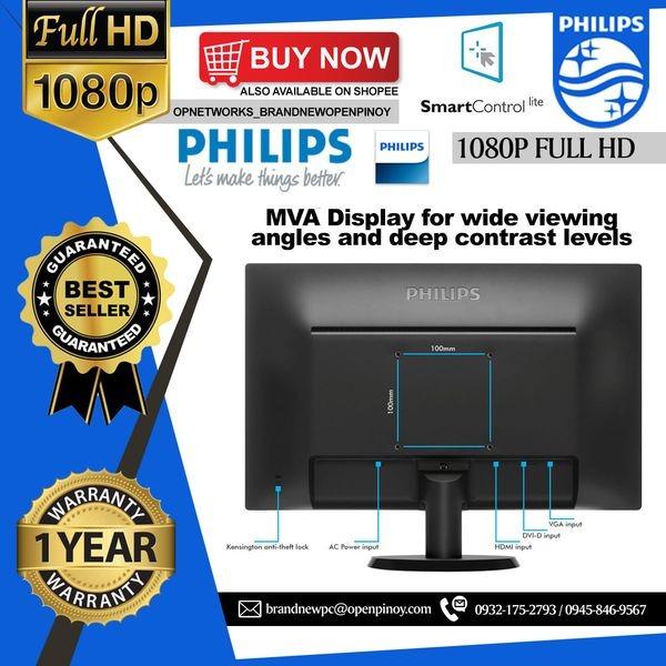 Clancy Immigration Eastern PHILIPS 23.6” 243V5QHSBA/71 DVI / HDMI / VGA, Computers & Tech, Parts &  Accessories, Monitor Screens on Carousell