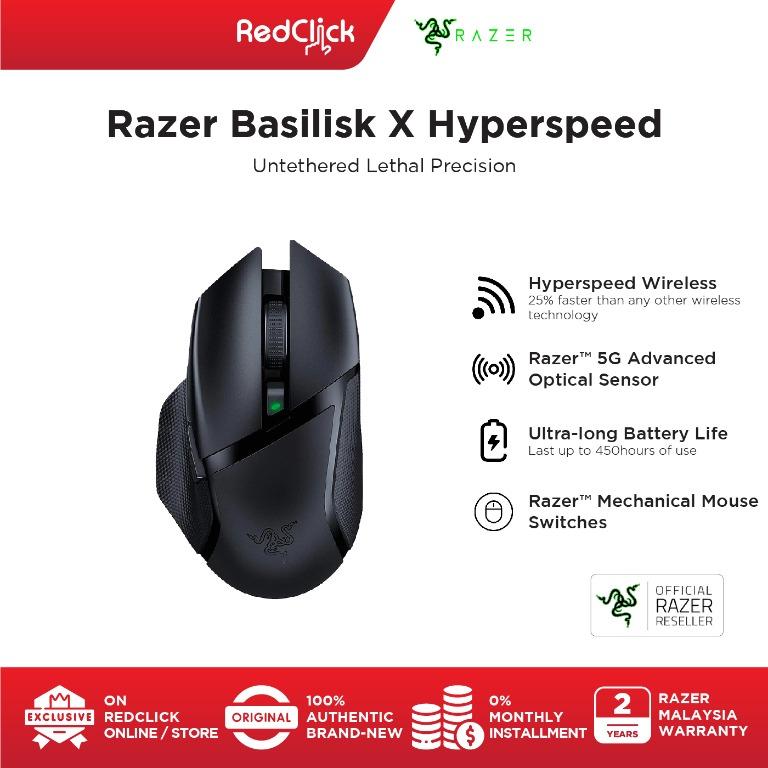 Razer Basilisk X HyperSpeed Wireless Mechanical Mouse Switches 5G