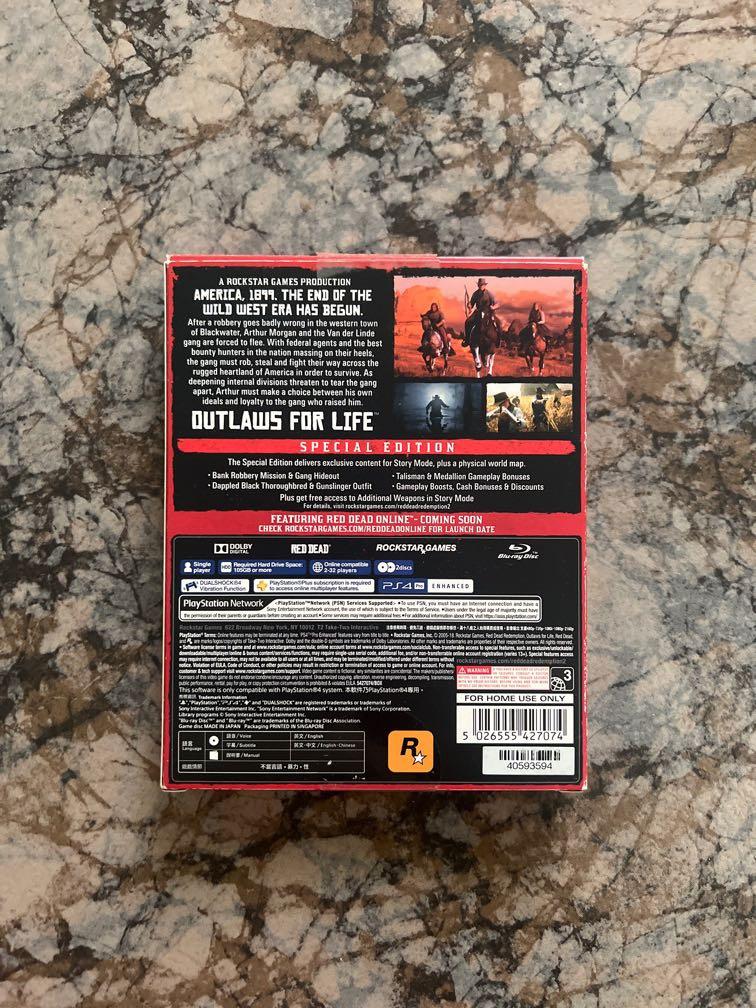 Jeu Red Dead Redemption 2 - Édition Spéciale PS4 - Complet Comme Neuf - Sony PlayStation 4