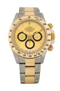 [RARE] Rolex Cosmograph Daytona 18k Half Yellow Gold Champagne 16523 40mm Zenith Movement 
