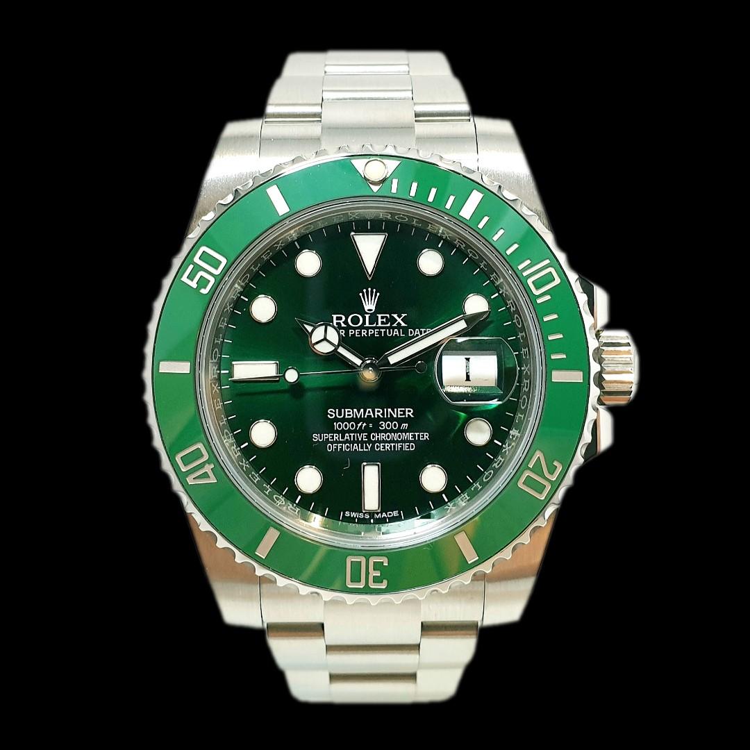 Rolex Submariner Hulk Green Dial Men's Luxury Watch M116610LV-0002