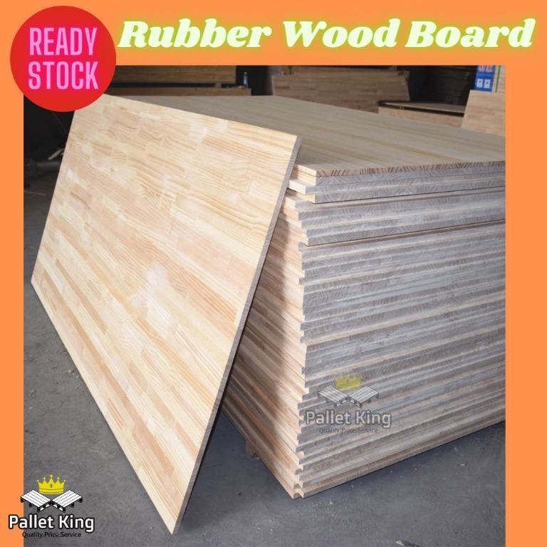 RUBBER BOARD AC 15mm Rubber Wood Rubber Wood Table Top Kayu